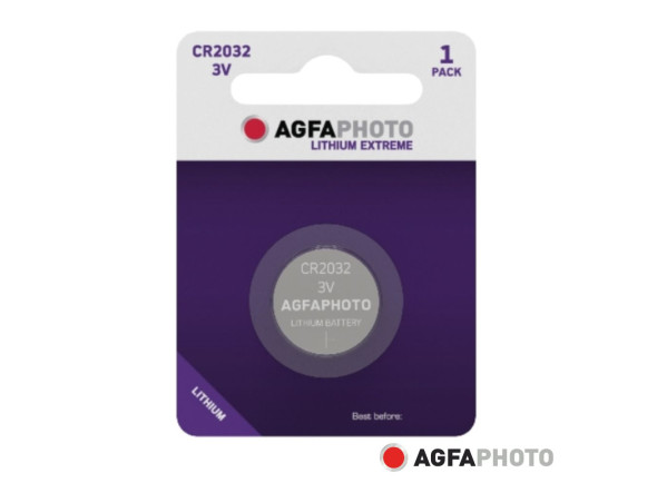 AGFAPHOTO Pilha Lítio Botão CR2032 3V 1x Blister AGFAPHOTO Pilha Lítio Botão CR2032 3V 1x Blister